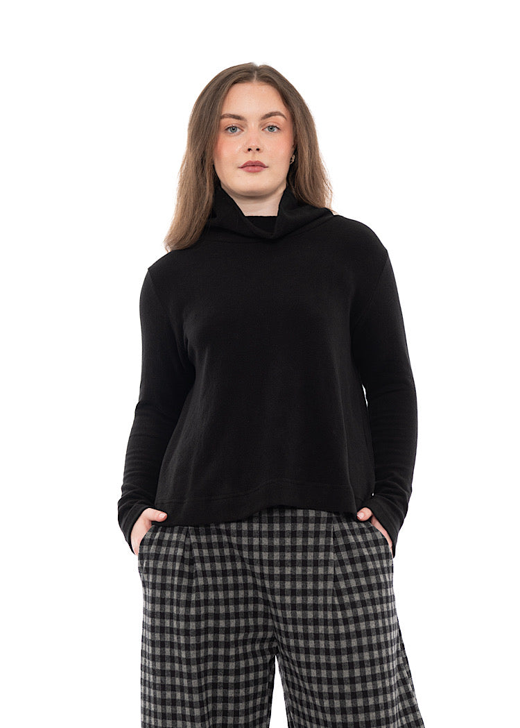 COTTON-FLEECE LYDIA PULLOVER