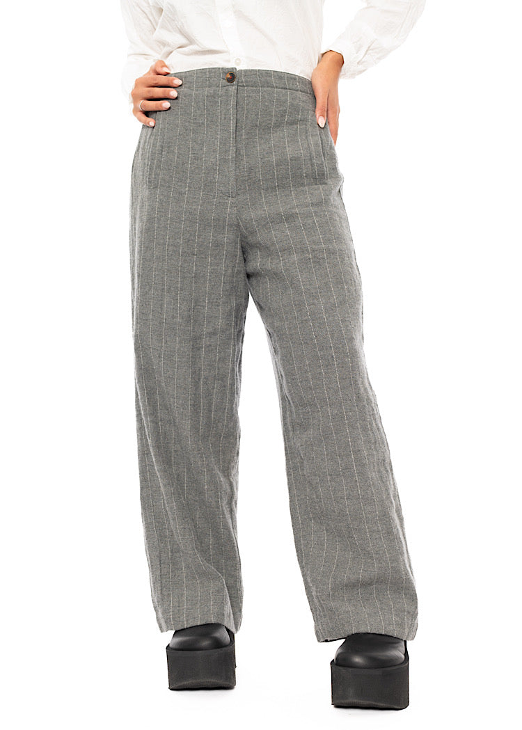 PINSTRIPE PAULETTE TROUSER