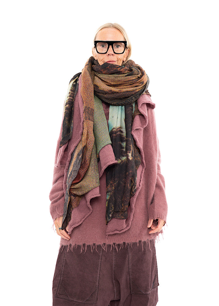 RUNDHOLZ DIP KNITTED SCARF