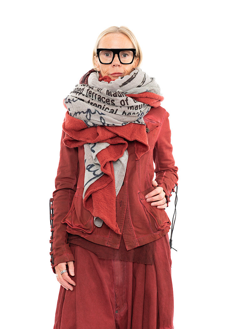 RUNDHOLZ DIP KNITTED SCARF