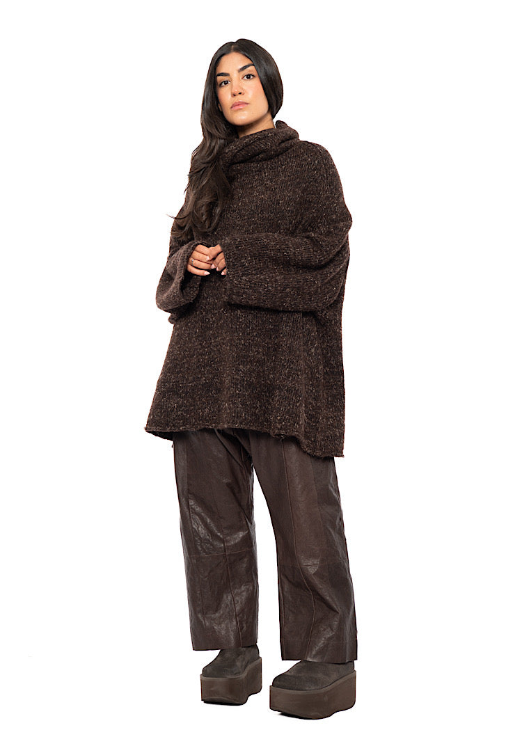 RELAXED MARLED KNIT TUNIC