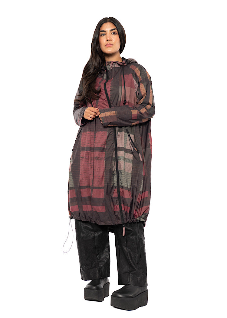 HERITAGE CHECK TECHNICAL RAIN COAT
