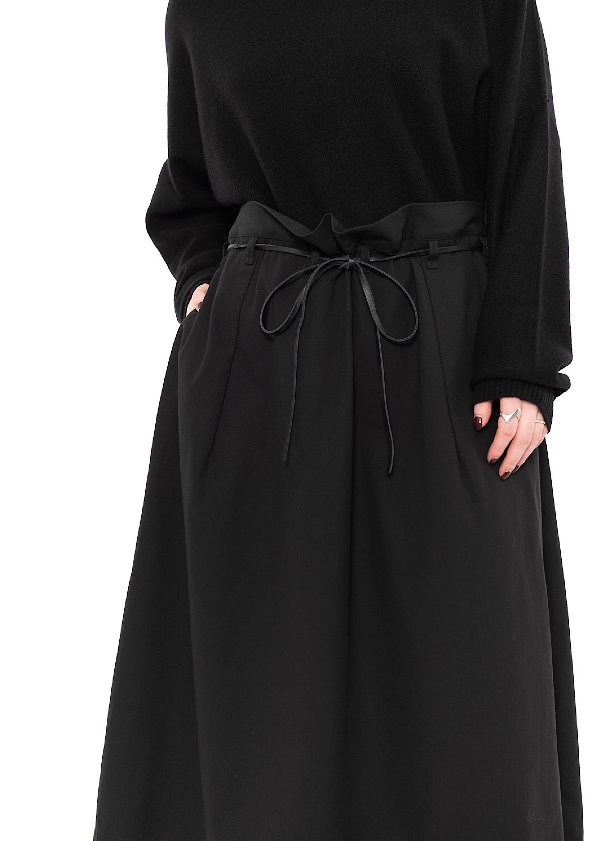 CROPPED COTTON SKIRT