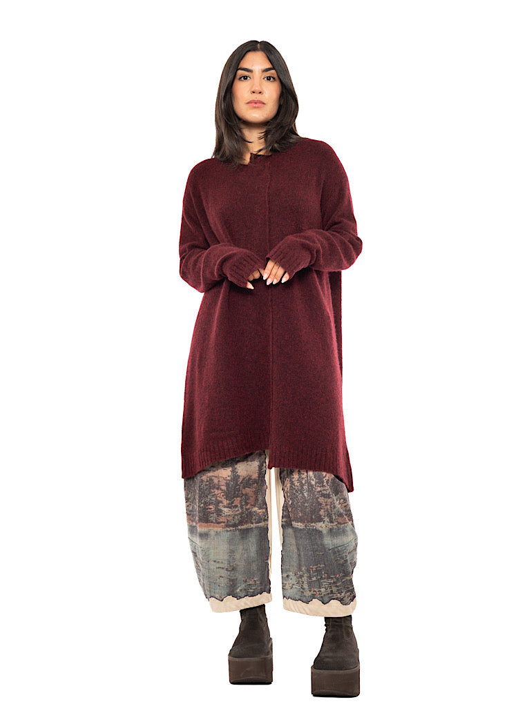 BRUSHED MÉLANGE KNITTED TUNIC