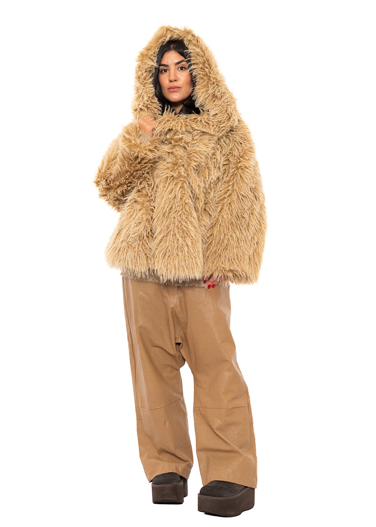 OVERSIZED FAUX FUR JACKET