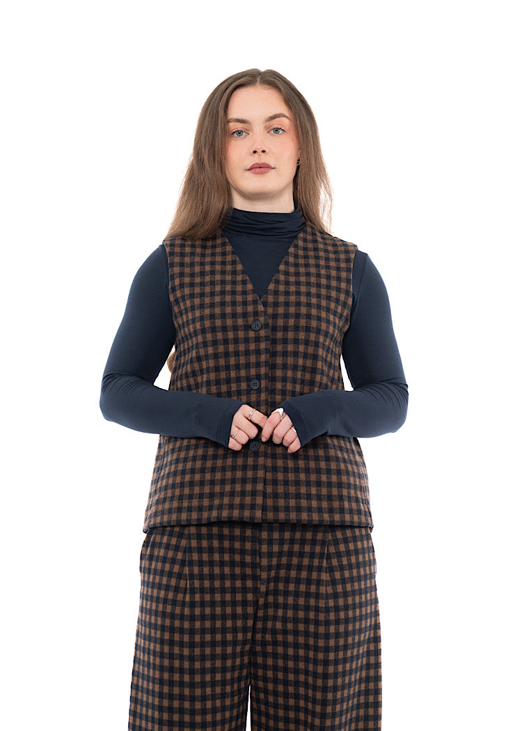 CHECKED GENNY WAISTCOAT
