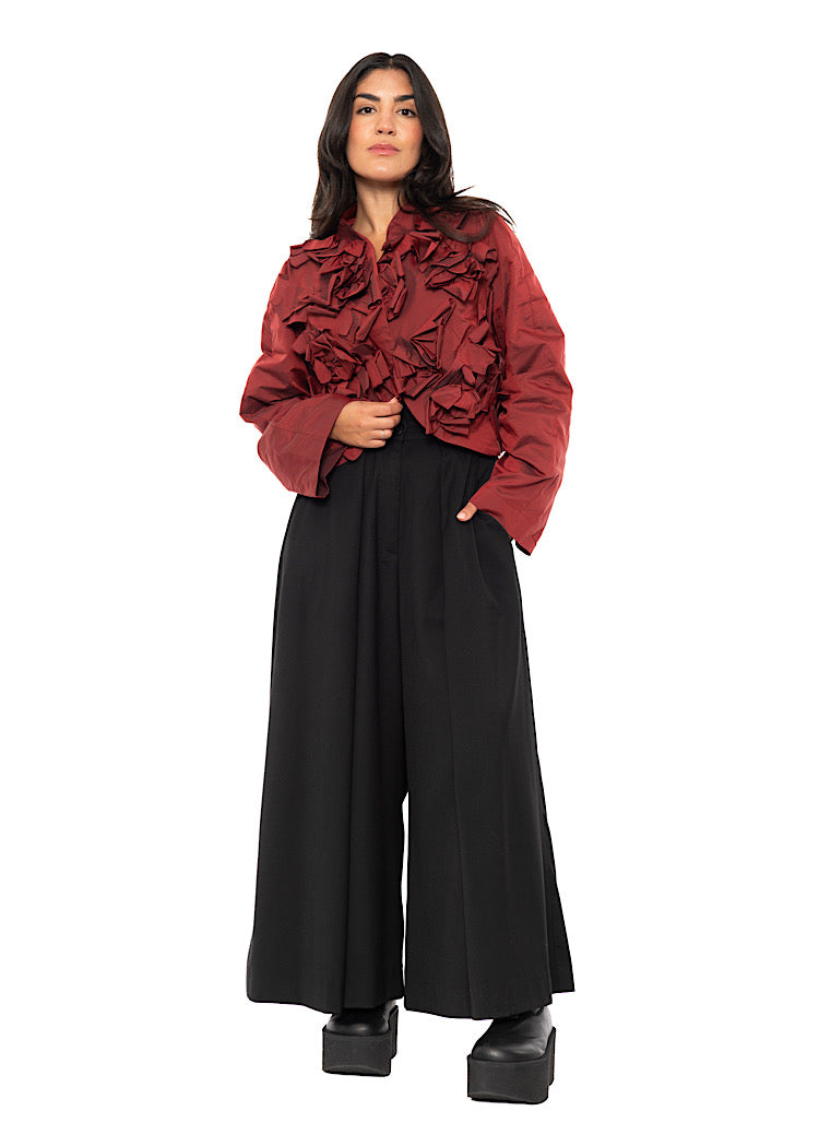 FLOWER APPLIQUÉ SHORT JACKET