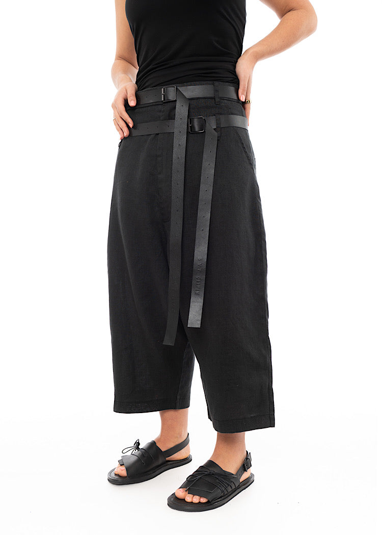 PAL OFFNER CROPPED BELTED TROUSER