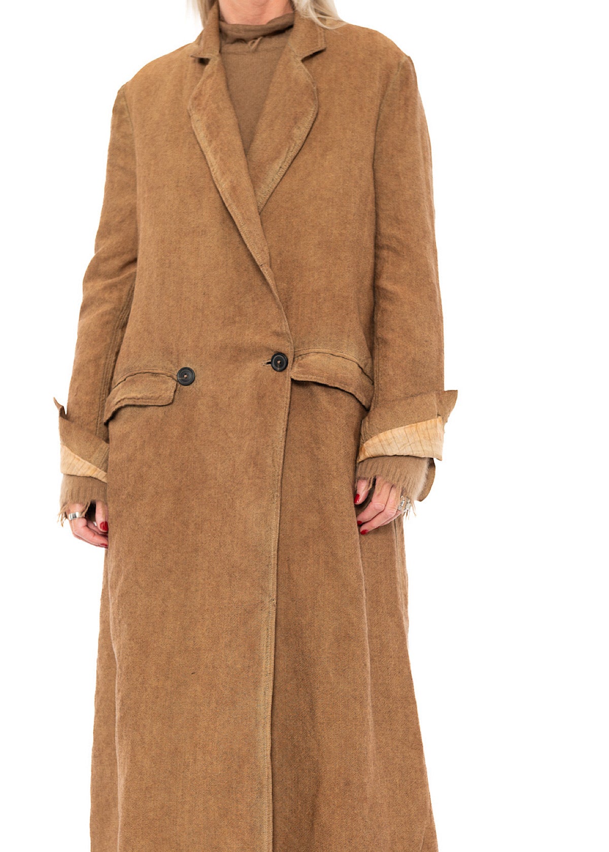 DOUBLE-BREASTED LONG COAT