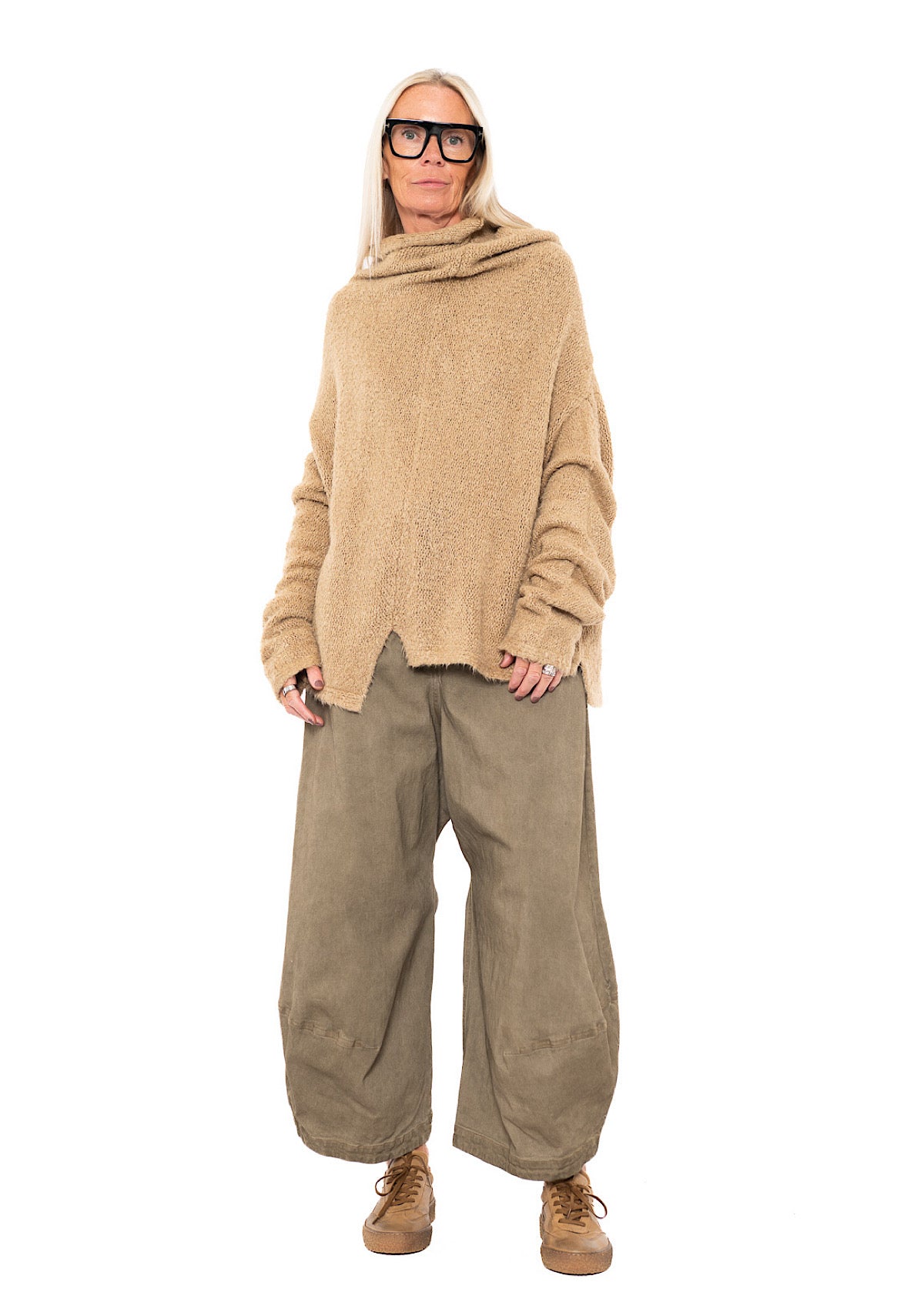 RELAXED SILK KNIT PULLOVER