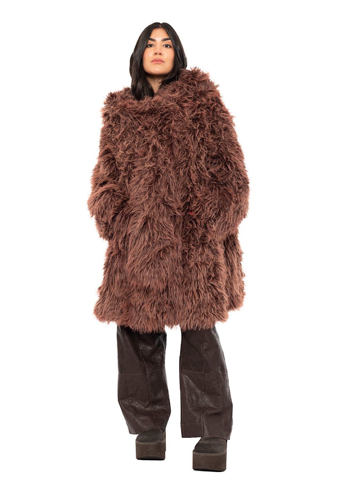 STATEMENT FAUX FUR COAT