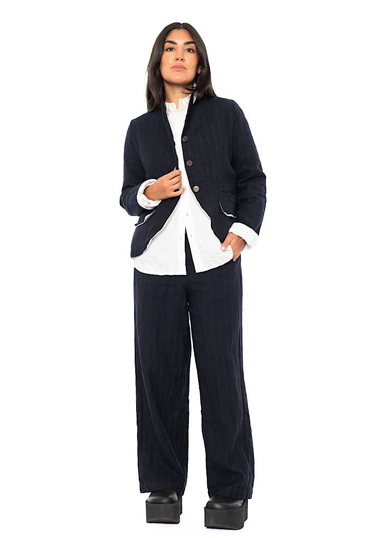 PINSTRIPE PAULETTE TROUSER
