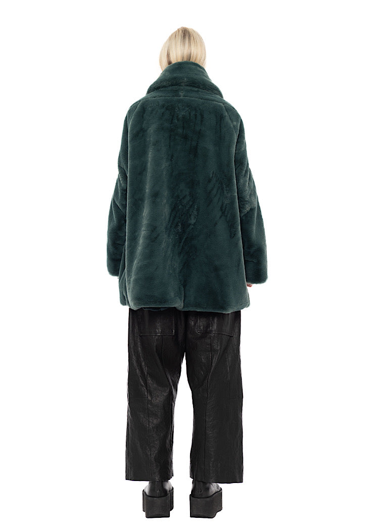 FAUX FUR COCOON JACKET
