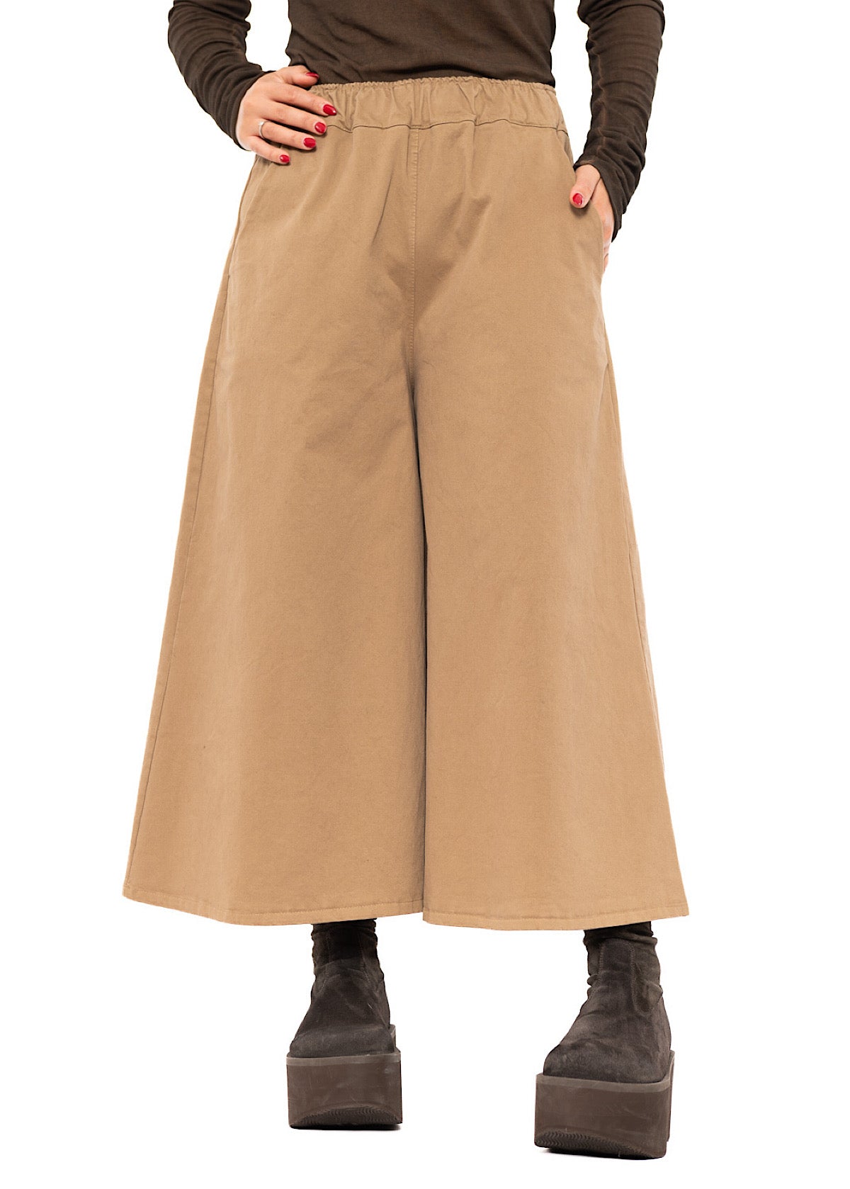 CROPPED LENGTH COTTON TROUSER