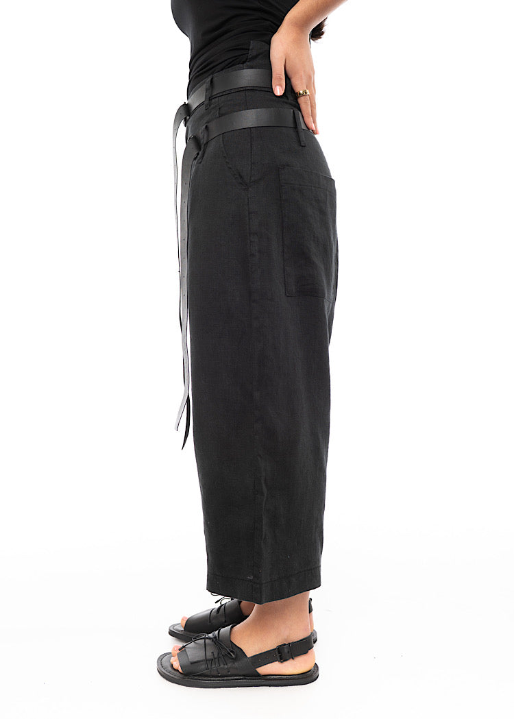 PAL OFFNER CROPPED BELTED TROUSER