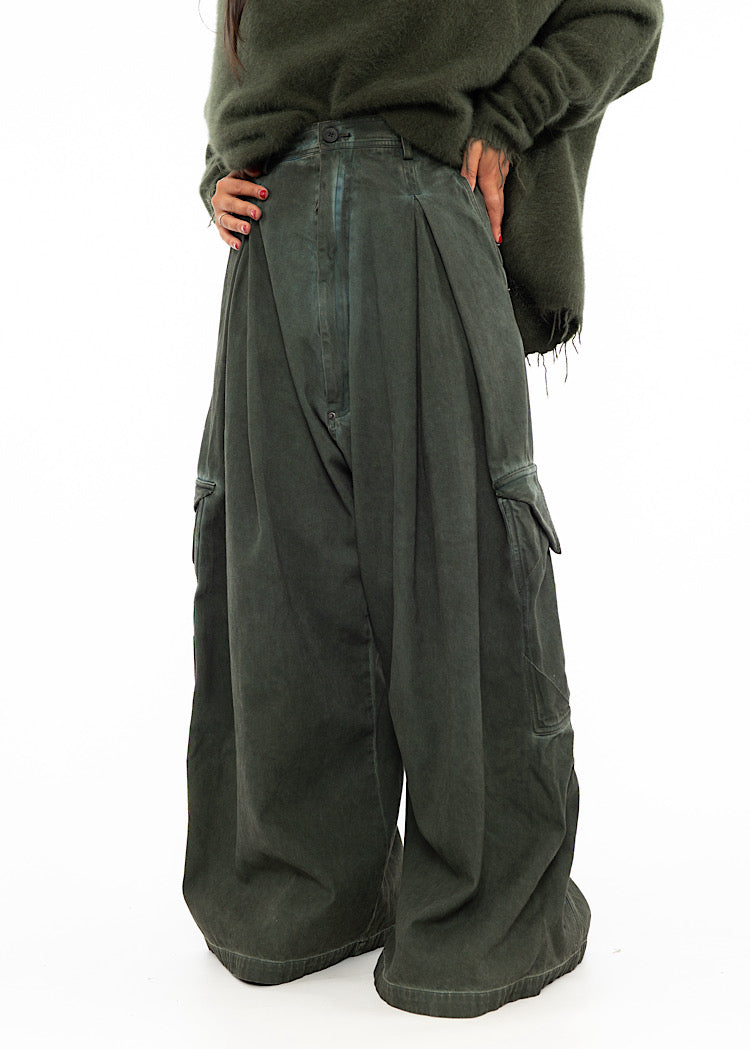 RUNDHOLZ DIP TROUSER *BLACK GLOSS* (Shown in PINE LIGHT)