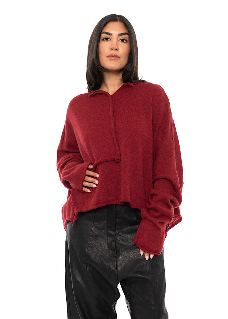 BOILED WOOL KNITTED PULLOVER