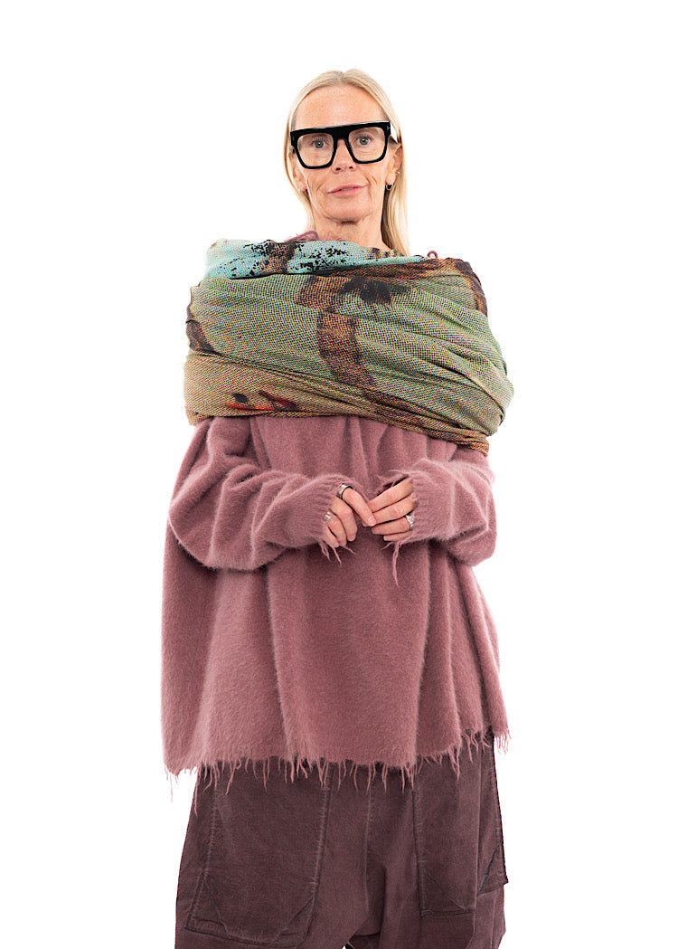 RUNDHOLZ DIP KNITTED SCARF