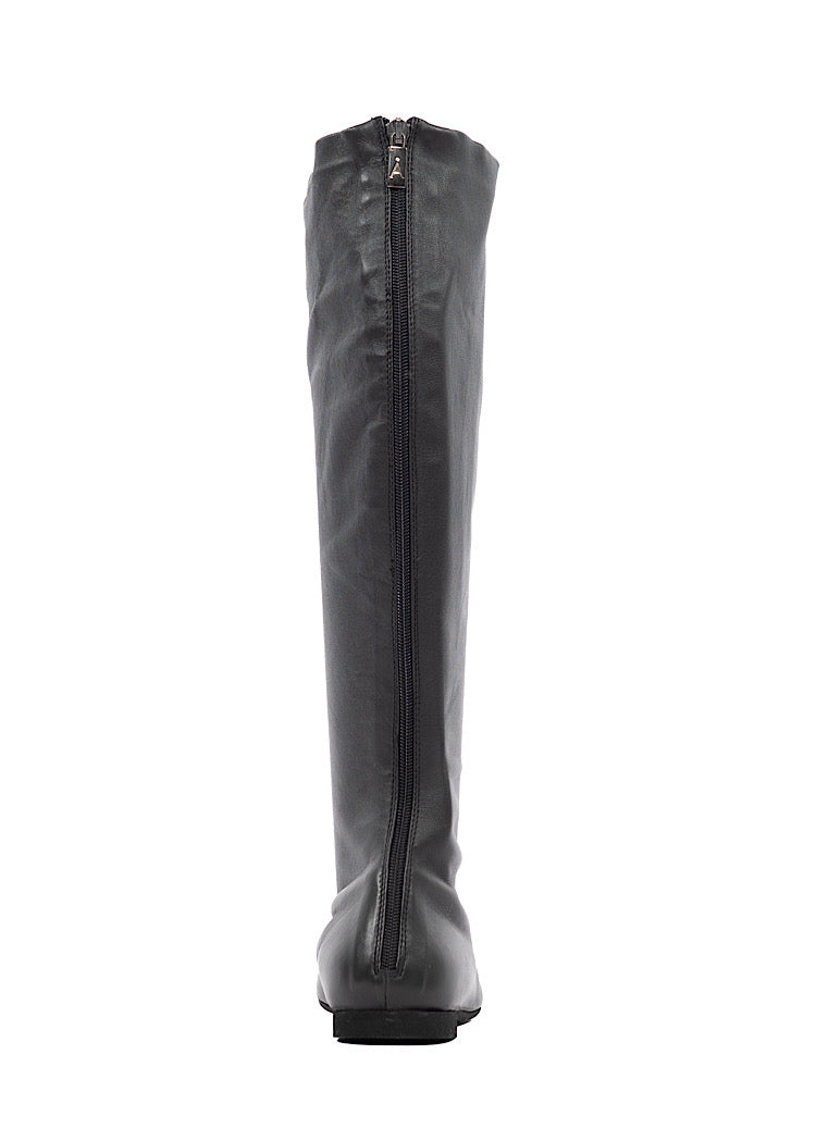 TALL STRETCH LEATHER BOOT