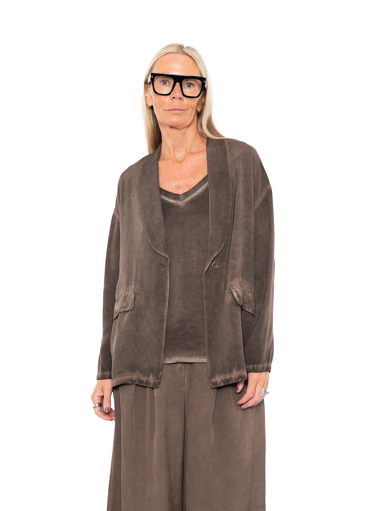 RELAXED VISCOSE-MIX JACKET