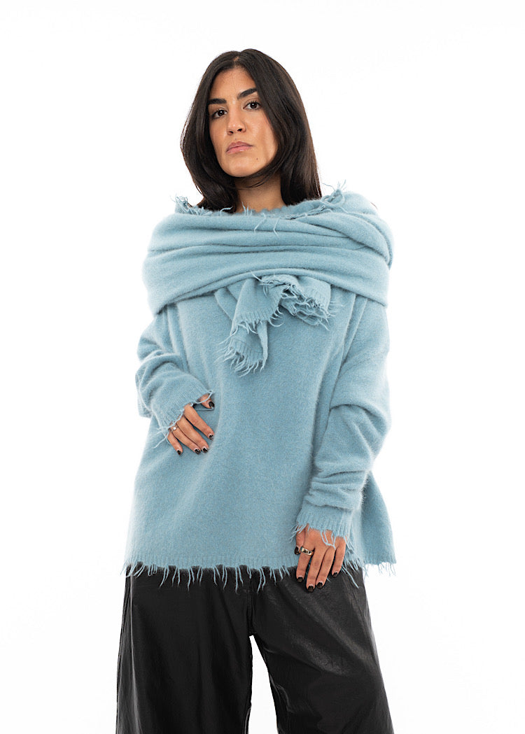 RUNDHOLZ DIP KNITTED SCARF