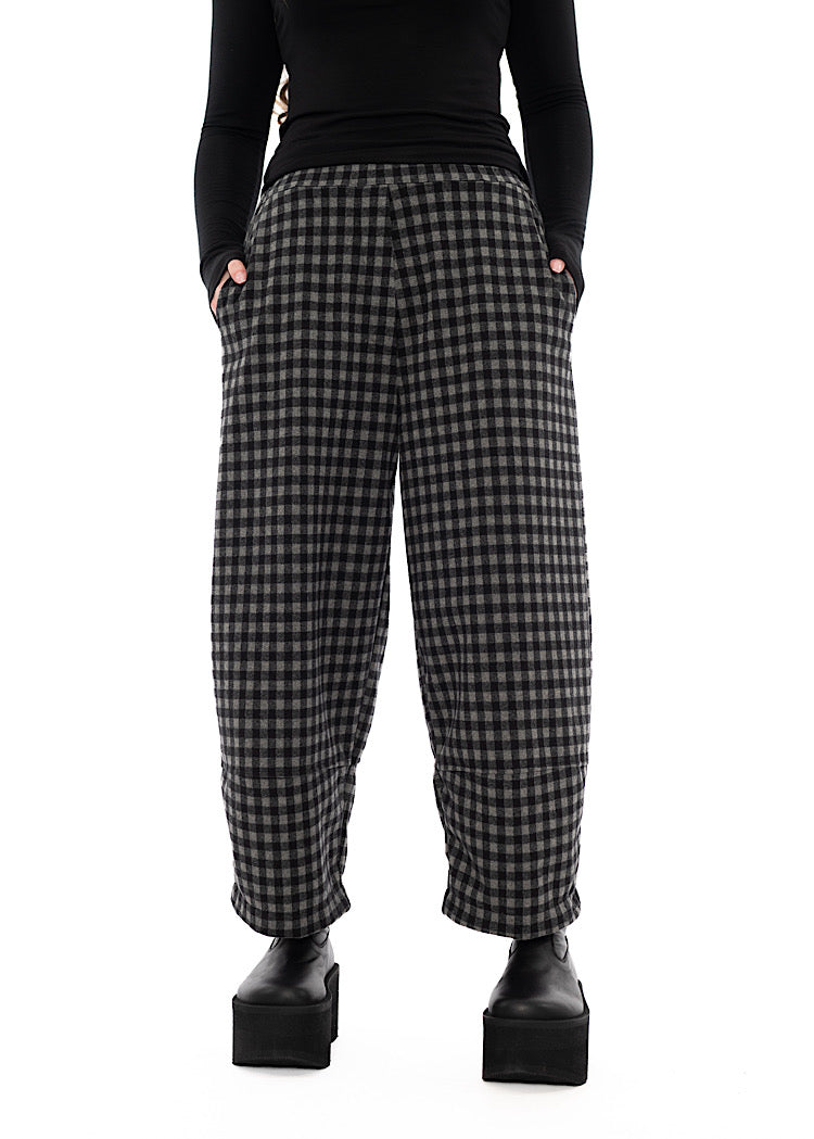 LARGE-CHECK RIMA JQ TROUSER