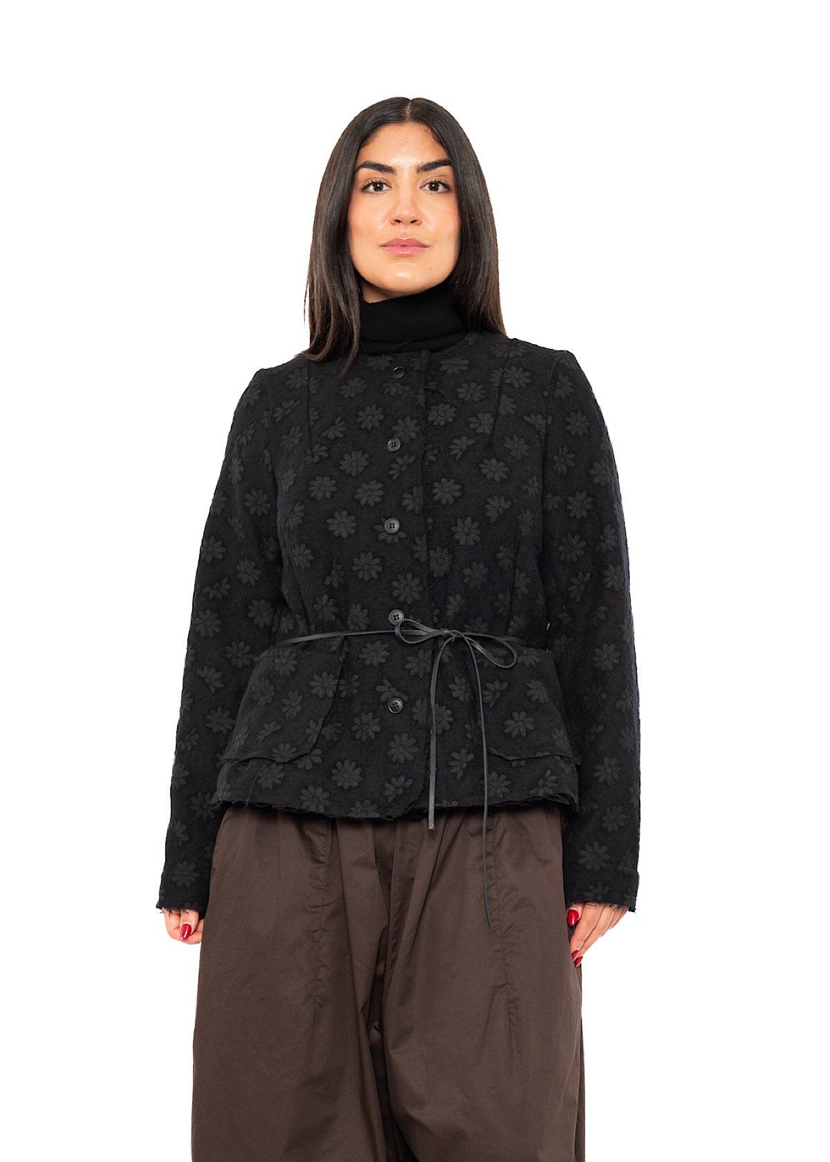 FLORAL JACQUARD JACKET
