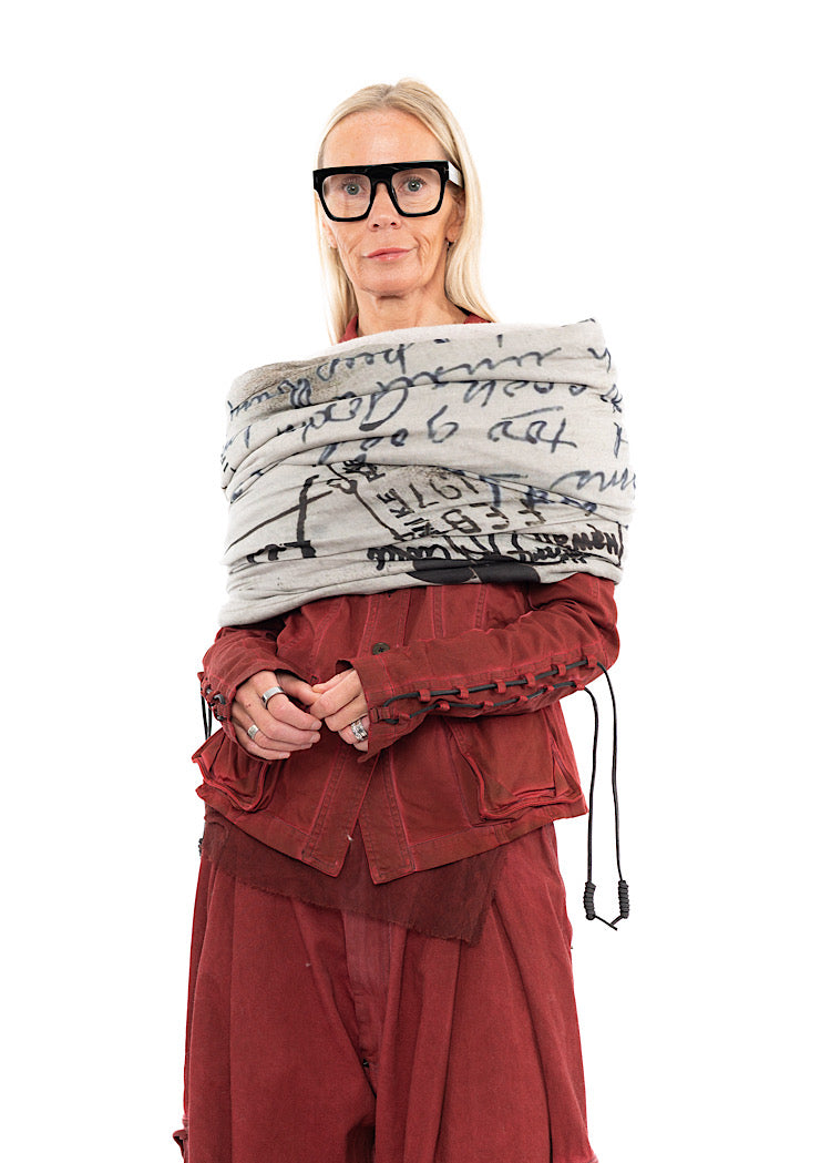 RUNDHOLZ DIP KNITTED SCARF