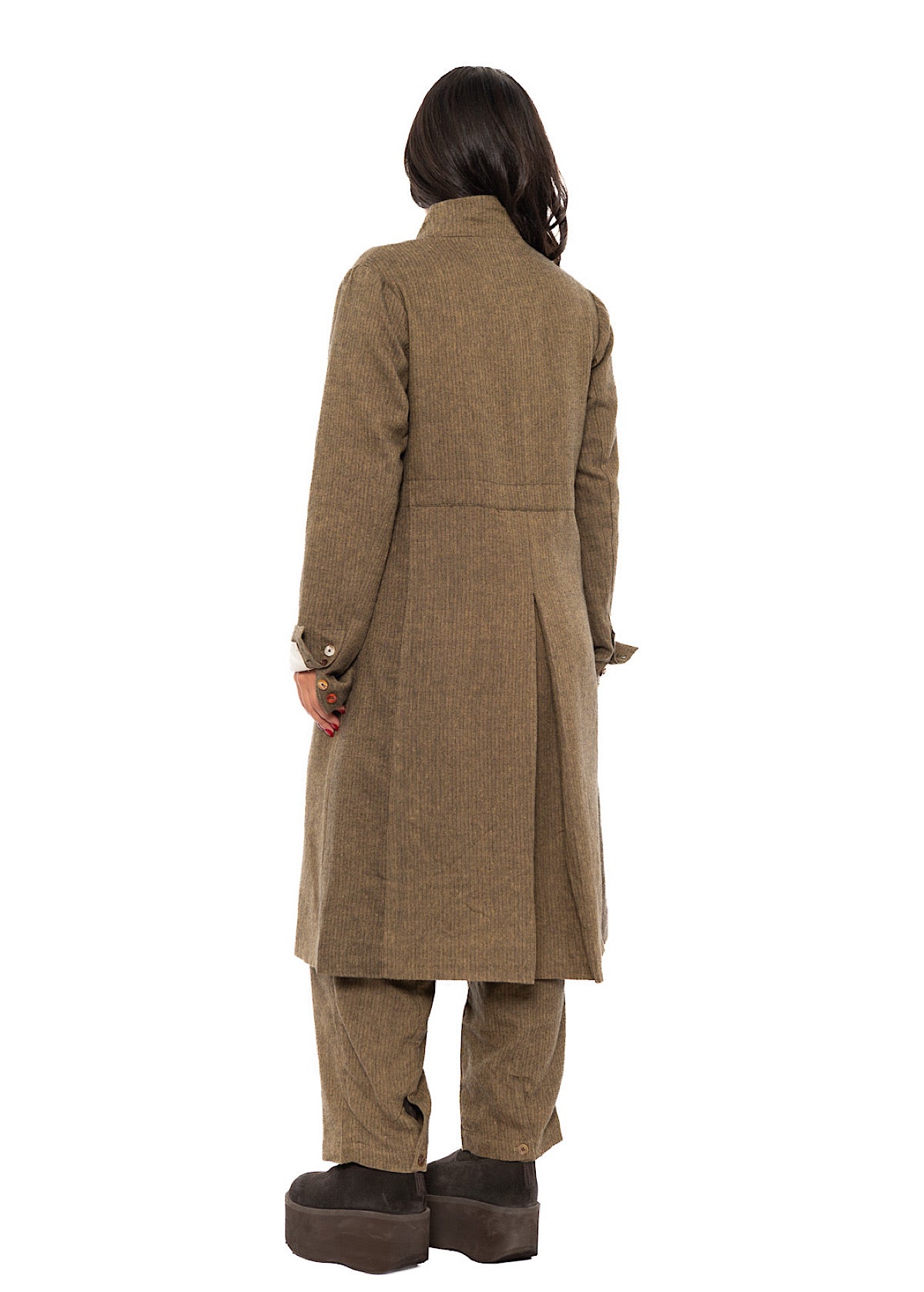 LONGLINE HERRINGBONE COAT