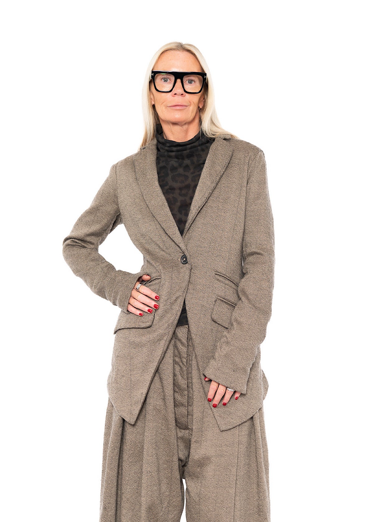 TAILORED PINSTRIPE WOOL JACKET