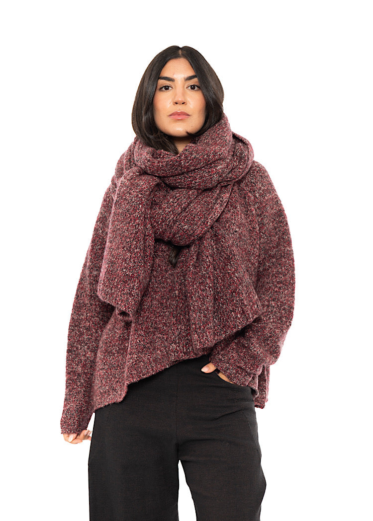 MÉLANGE KNITTED SCARF