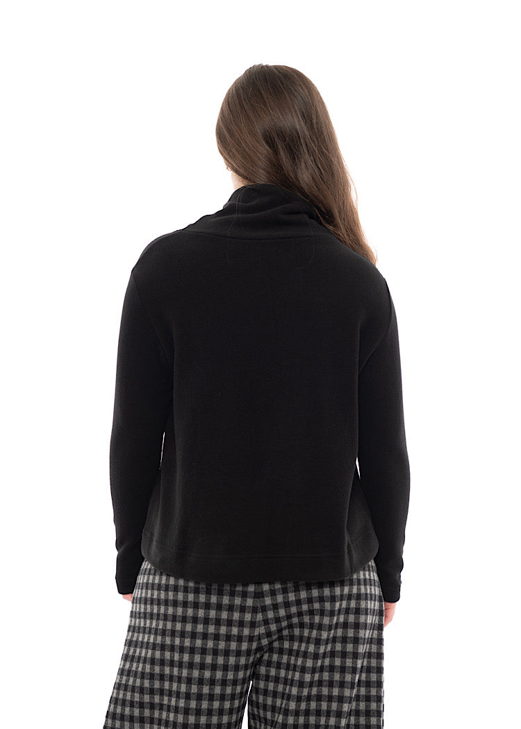 COTTON-FLEECE LYDIA PULLOVER
