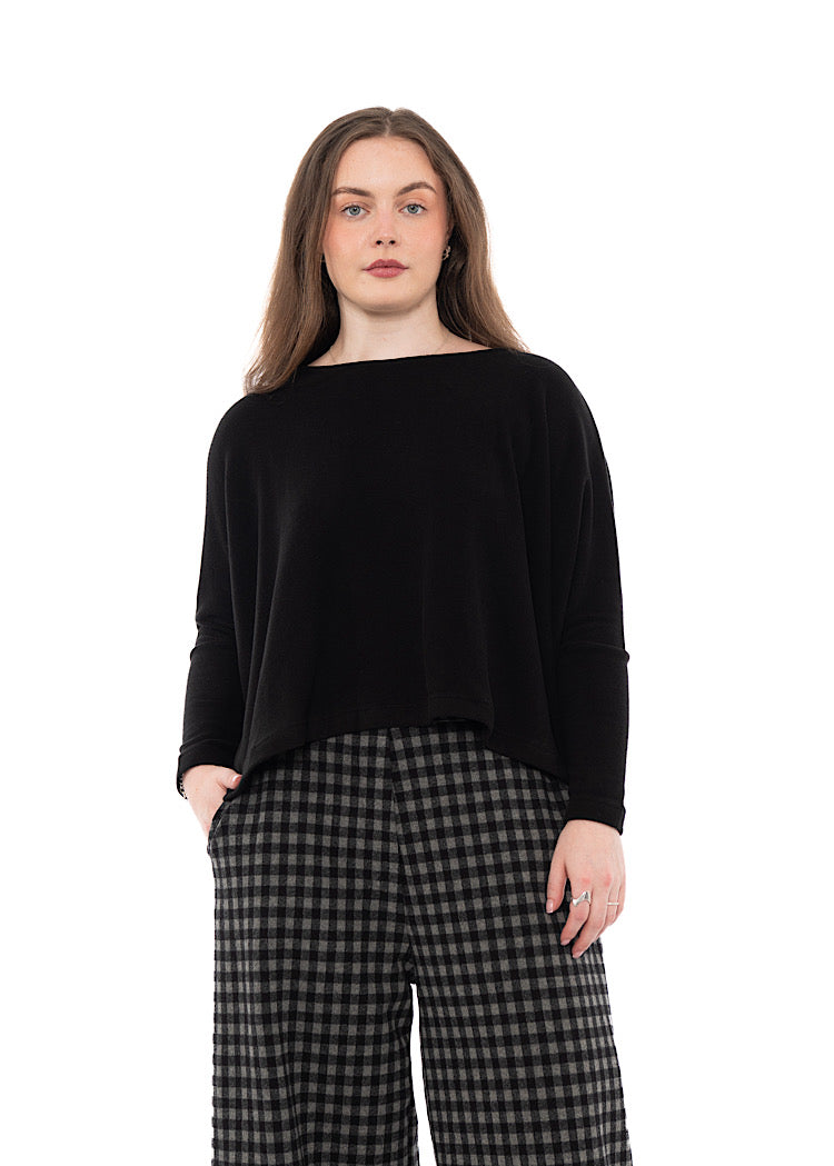 SIGNATURE COTTON-FLEECE KIRA PULLOVER