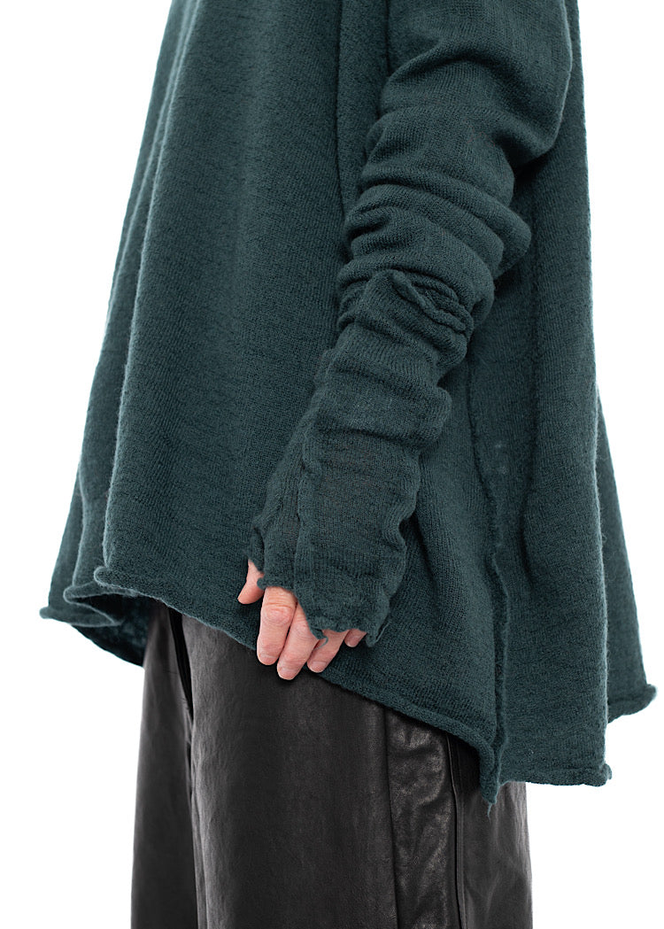 BOILED WOOL FINGERLESS CUFF