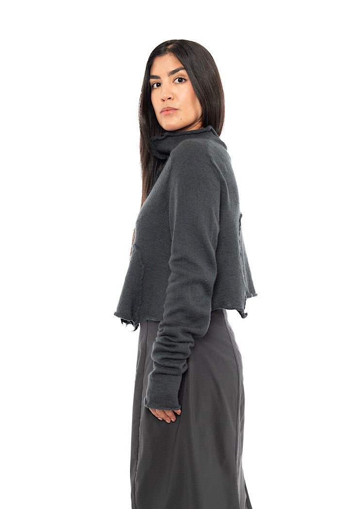 PRE-LOVED RUNDHOLZ BLACK LABEL CROPPED CARDIGAN