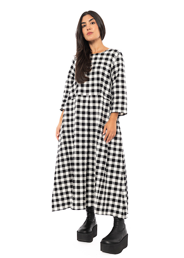 CHECKED REISHI DRESS