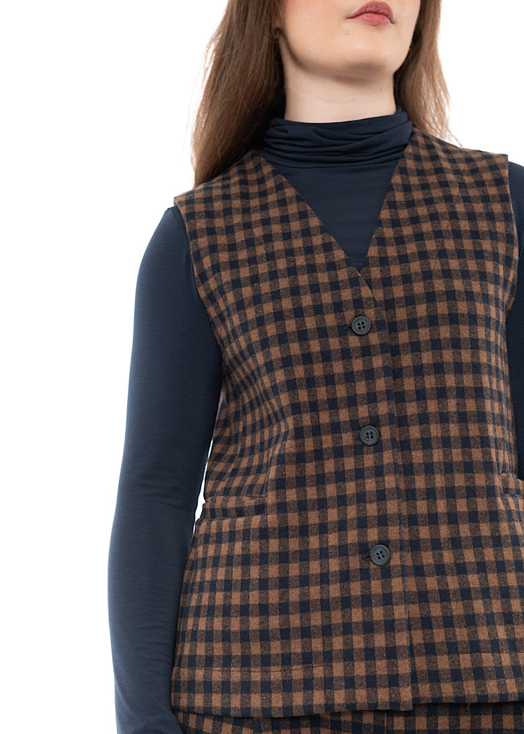 CHECKED GENNY WAISTCOAT