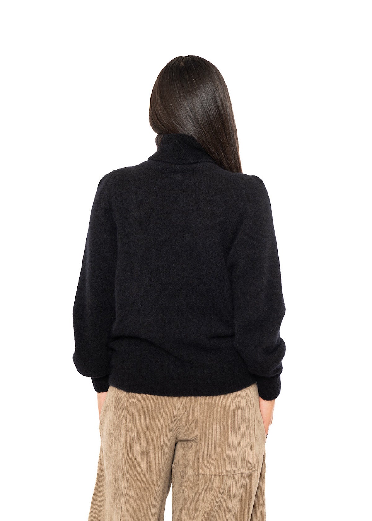 ALPACA-MIX SCULPTURAL PULLOVER