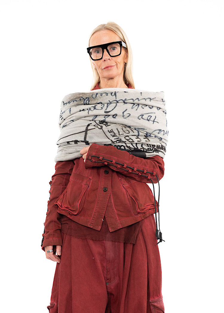 RUNDHOLZ DIP KNITTED SCARF