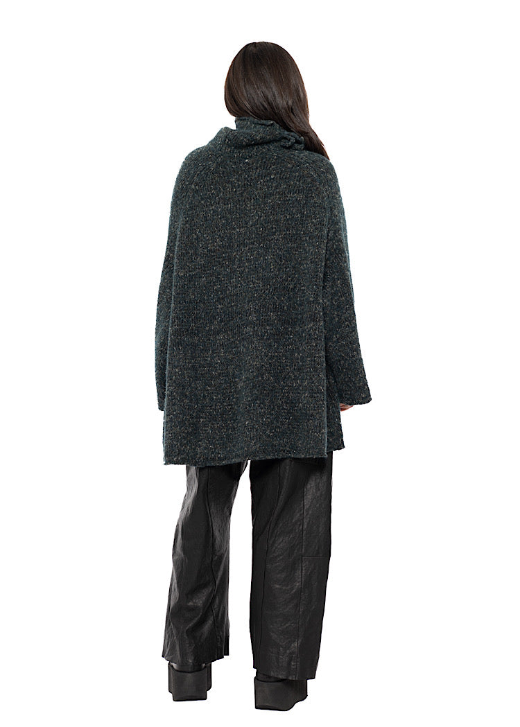 RELAXED MARLED KNIT TUNIC