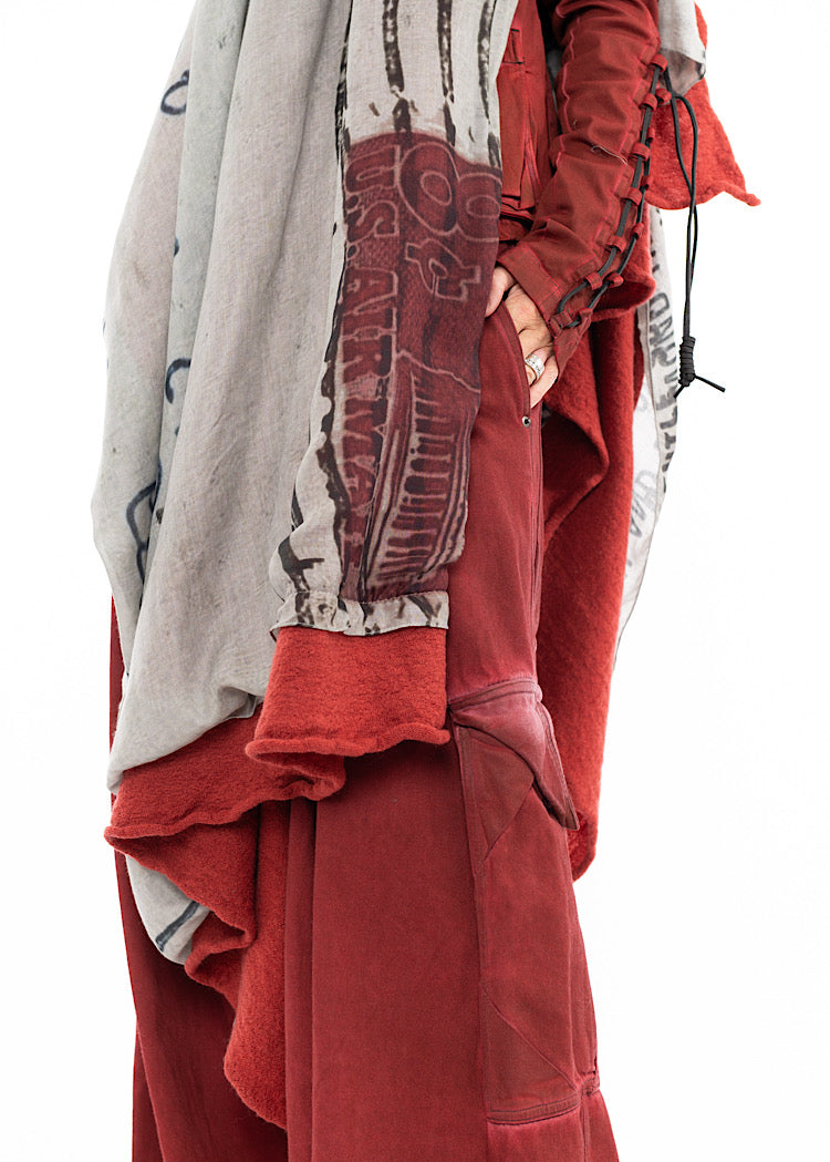 RUNDHOLZ DIP KNITTED SCARF