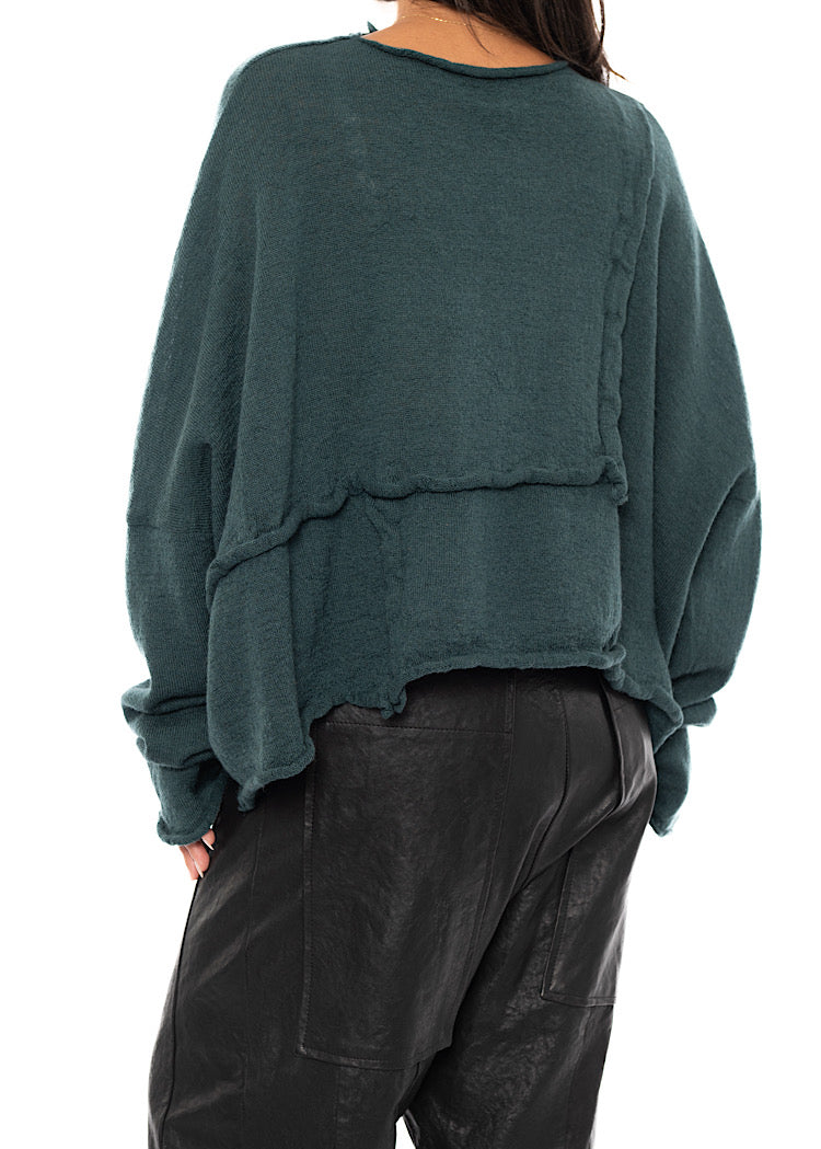 BOILED WOOL KNITTED PULLOVER