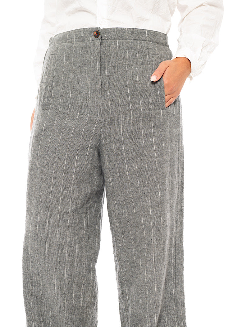 PINSTRIPE PAULETTE TROUSER