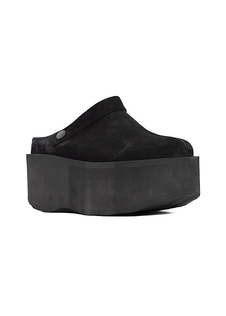 SUEDE PLATFORM CLOG