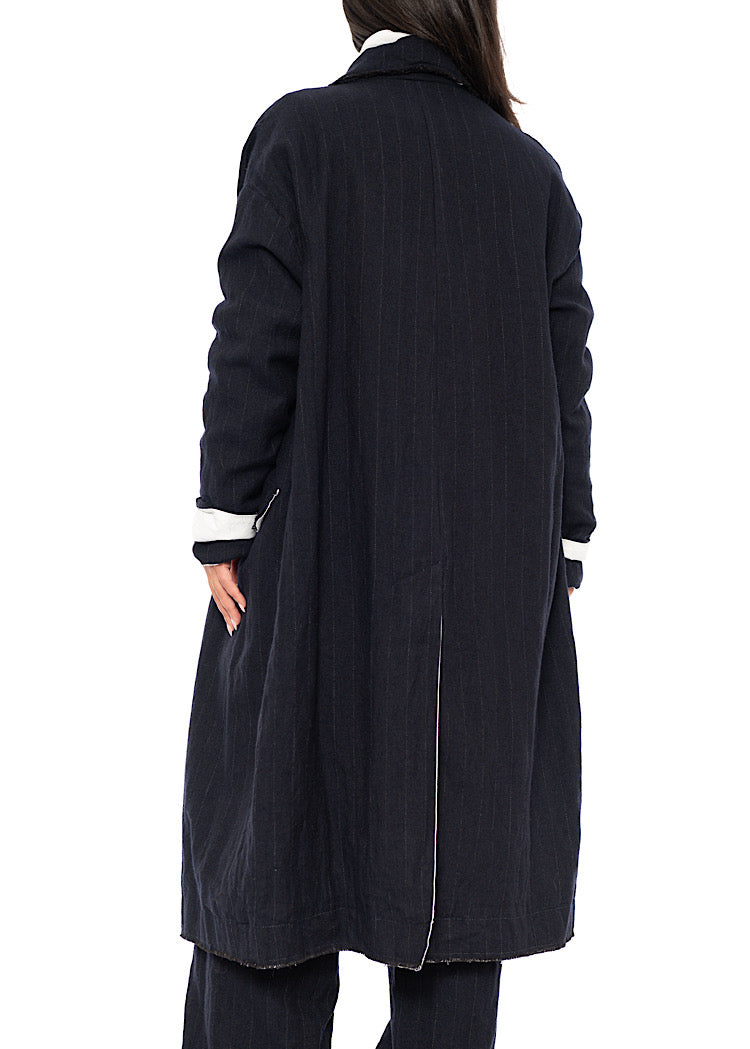 PINSTRIPE MARY COAT