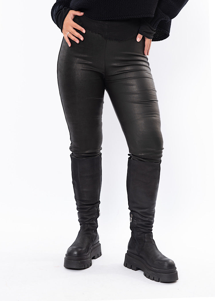 SORT AARHUS LEATHER LEGGING