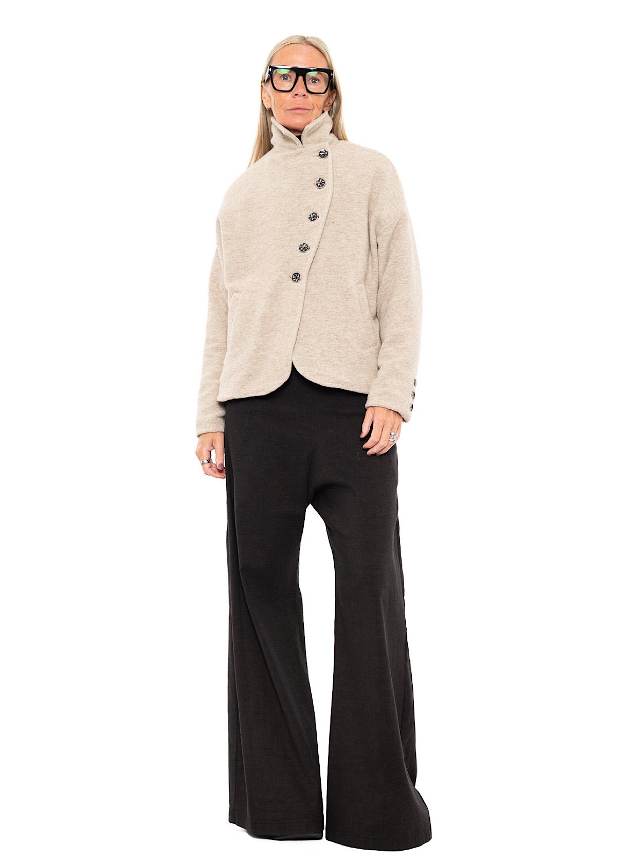 WOOL-BLEND BOXY JACKET