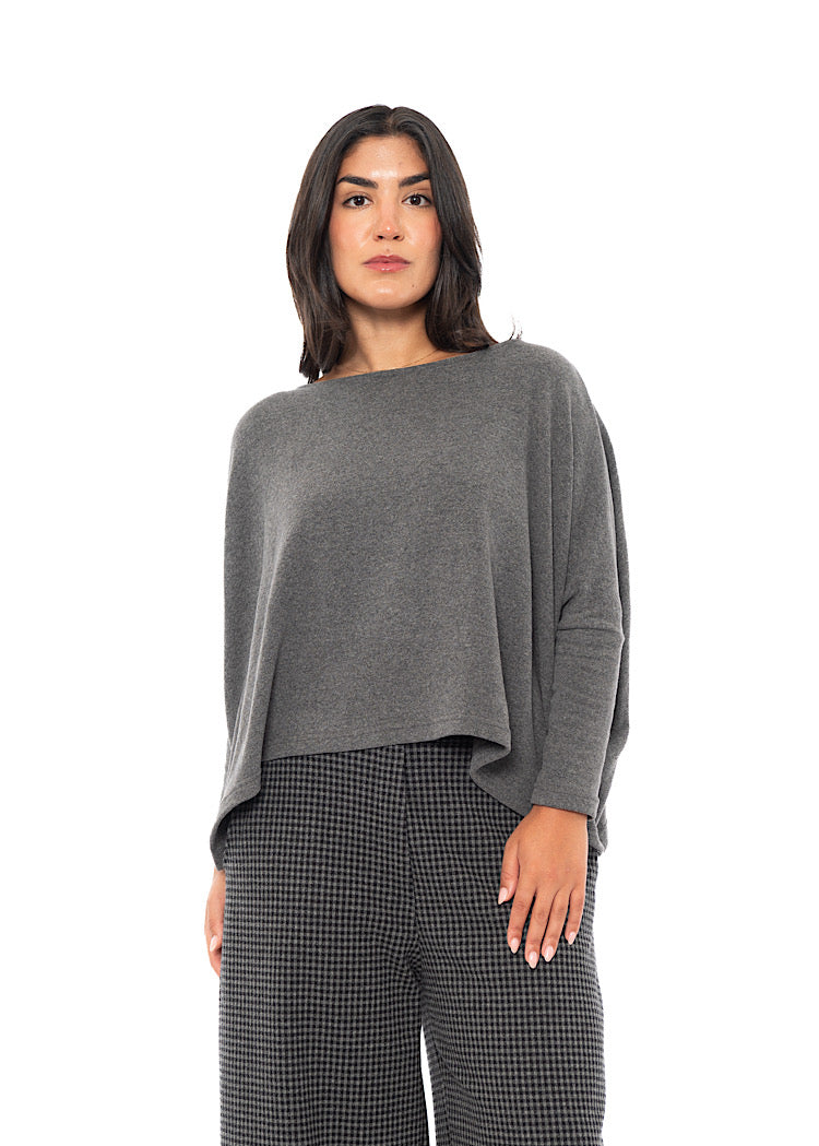 SIGNATURE COTTON-FLEECE KIRA PULLOVER