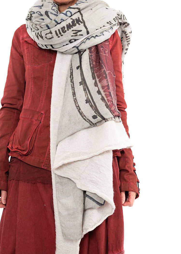 RUNDHOLZ DIP KNITTED SCARF