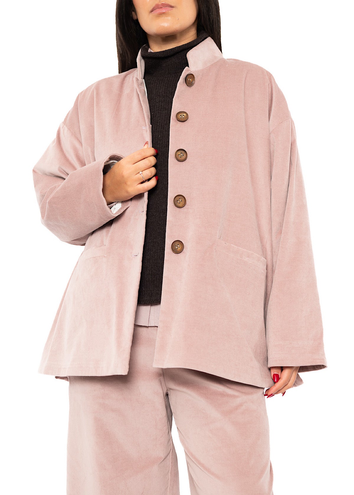 RELAXED VELVET EVELINE JACKET